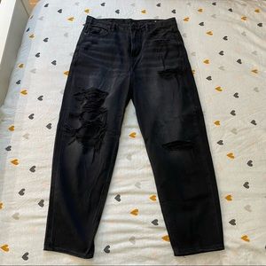 American eagle outfitters black high waisted jeans